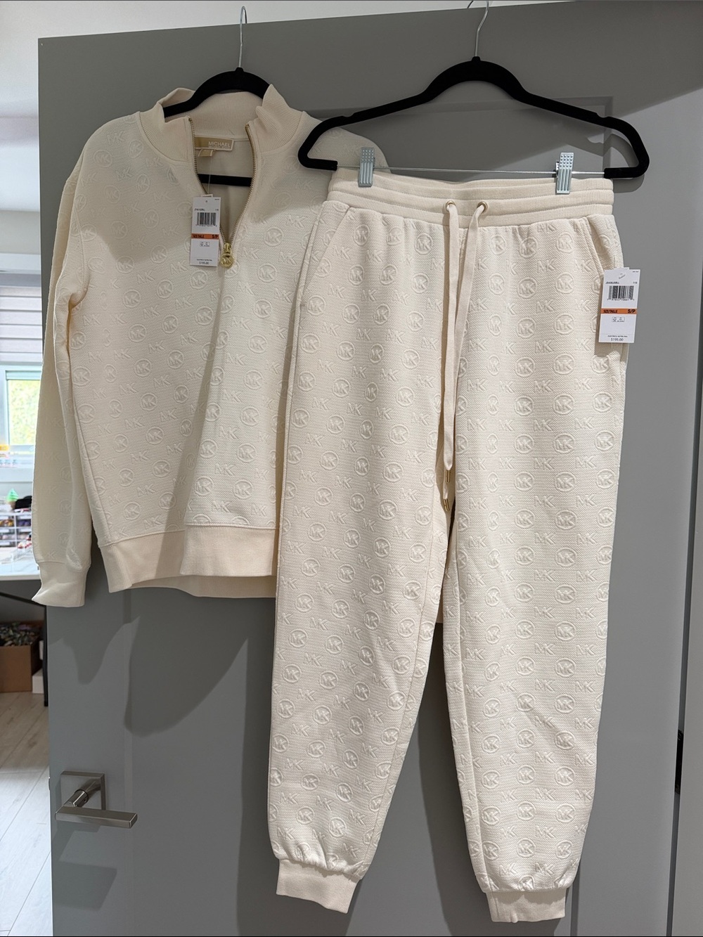 Michael Kors Cream Embossed Logo Set